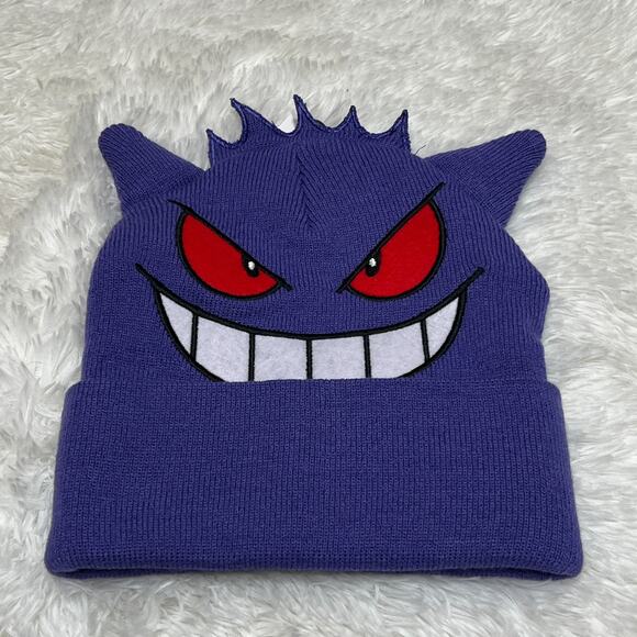 Nintendo Pokemon Gengar Ears Beanie "NWT" - Picture 1 of 3
